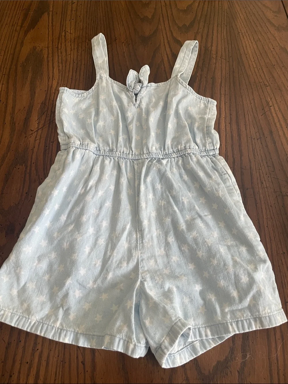 Old Navy Light Blue Star-Print Romper